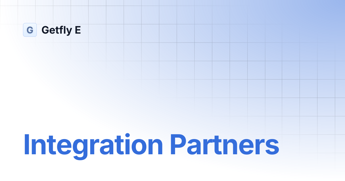 Integration Partners | Getfly E